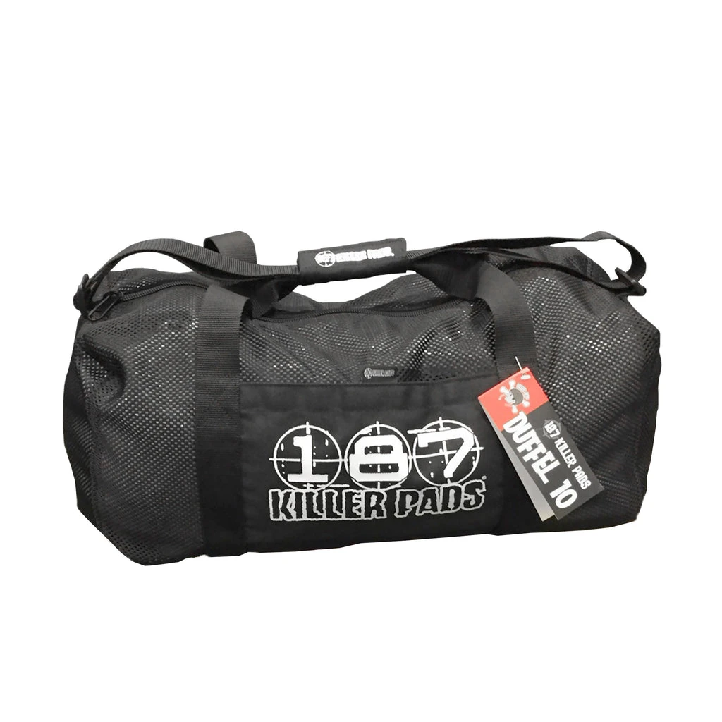 187 KILLER PADS MESH DUFFEL BAG 187 KILLER PADS MESH DUFFEL BAG -Modern Skate Store 187KillerPads Carousel Product Images MeshDuffle Black 01