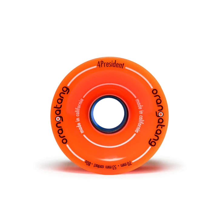 ORANGATANG 4 PRESIDENT LONGBOARD WHEELS ORANGATANG 4 PRESIDENT LONGBOARD WHEELS -Modern Skate Store 2019 Wheels 70mm 4Pres orange front