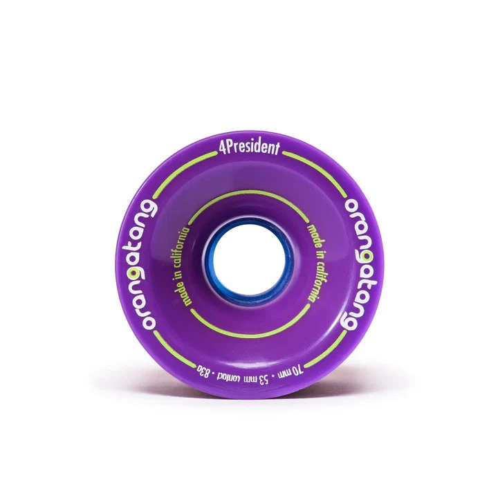ORANGATANG 4 PRESIDENT LONGBOARD WHEELS ORANGATANG 4 PRESIDENT LONGBOARD WHEELS -Modern Skate Store 2019 Wheels 70mm 4Pres purple front