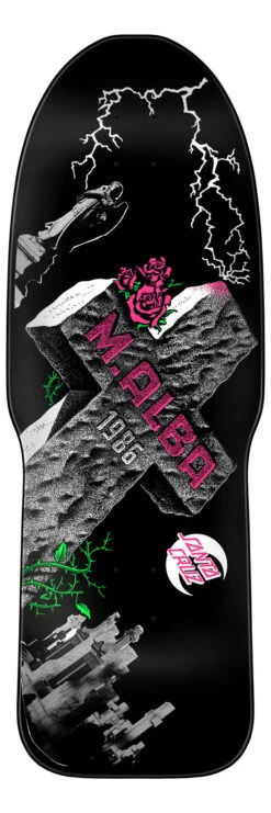 SANTA CRUZ MALBA TOMBSTONE REISSUE SKATEBOARD DECK