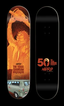 MADRID X TCM STREET SHAPE SKATEBOARD DECK -Modern Skate Store DECTCMSTSUNBURN