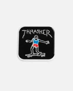 THRASHER GONZ LOGO LAPEL PIN