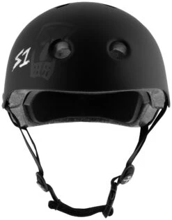 S-ONE LIFER HELMET -Modern Skate Store Lance Mountain S1 Lifer Vato Skull Skateboard Helmet Front 85393