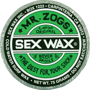 SEX WAX OG. COLD WATER SURF WAX-SINGLE BAR SEX WAX OG. COLD WATER SURF WAX-SINGLE BAR -Modern Skate Store NNSEXORGCDBAR00