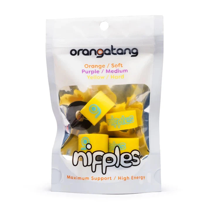 ORANGATANG NIPPLES HARD BUSHINGS ORANGATANG NIPPLES HARD BUSHINGS -Modern Skate Store Orangatang 2023 Nipples Yellow packaged