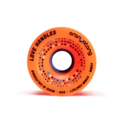 ORANGATANG LOVE HANDLES LONGBOARD WHEELS 6 ORANGATANG LOVE HANDLES LONGBOARD WHEELS -Modern Skate Store Orangatang Love Handles front 80a Orange 2048p