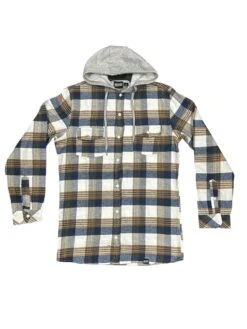MODERN SKATE & SURF HOODED FLANNEL