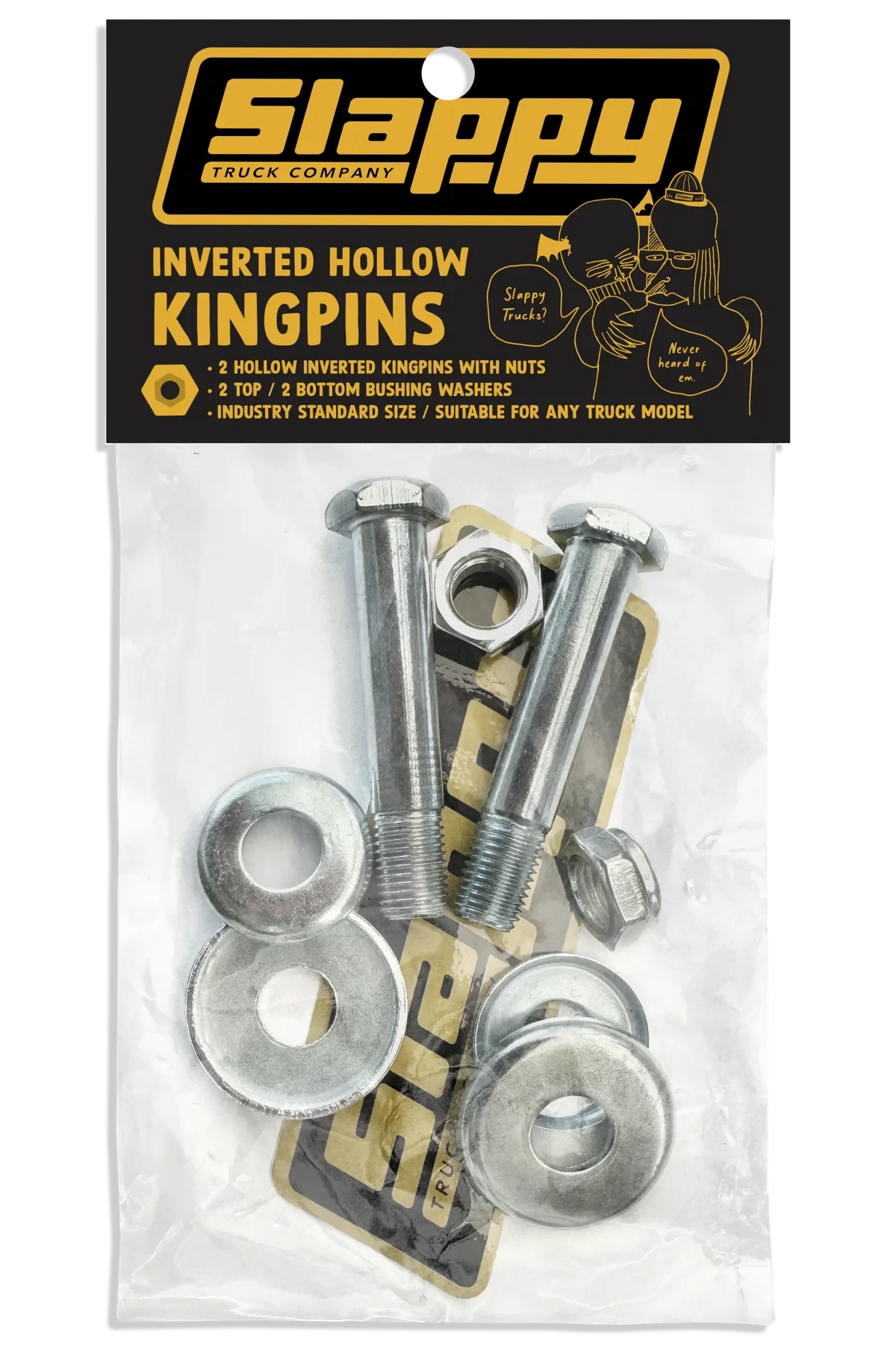 SLAPPY INVERTED HOLLOW STANDARD KINGPIN SLAPPY INVERTED HOLLOW STANDARD KINGPIN -Modern Skate Store SLP555003 KINGPINS INVERTED HOLLOW PACKAGE 1200