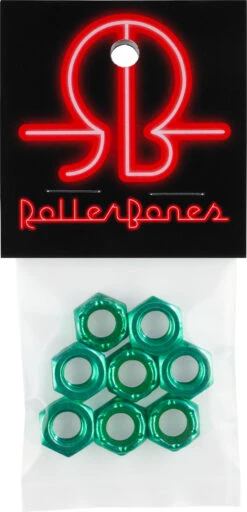 ROLLERBONES AXLE NUTS-8 PACK 5 ROLLERBONES AXLE NUTS-8 PACK -Modern Skate Store TNCAXL8G