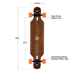LOADED TAN TIEN COMPLETE LONGBOARD 4 LOADED TAN TIEN COMPLETE LONGBOARD -Modern Skate Store Tan Tien setup infographic diagram