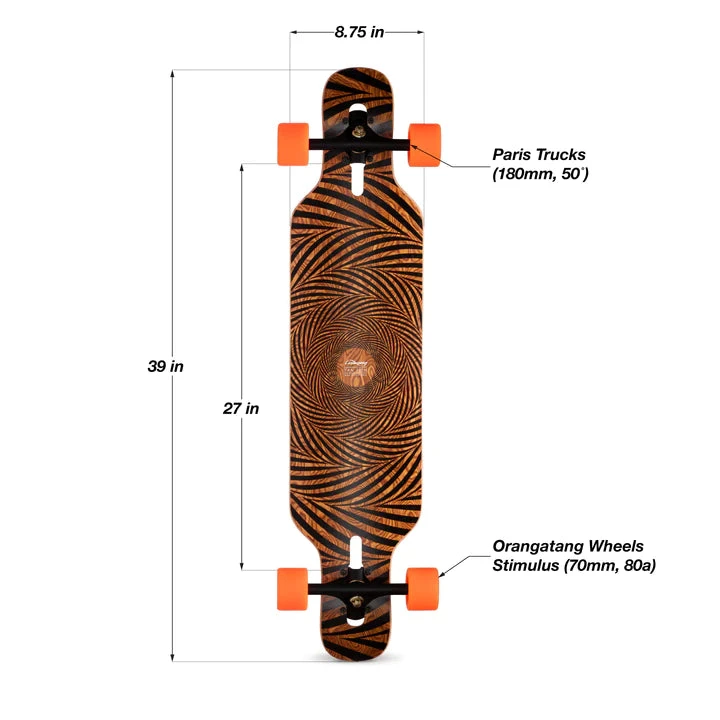 LOADED TAN TIEN COMPLETE LONGBOARD LOADED TAN TIEN COMPLETE LONGBOARD -Modern Skate Store Tan Tien setup infographic diagram