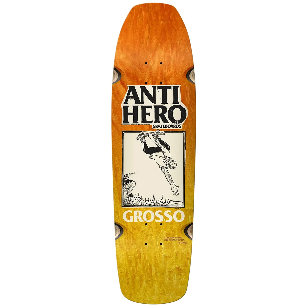 ANTI X SSD 2025 GROSSO V2 SKATEBOARD DECK ANTI X SSD 2025 GROSSO V2 SKATEBOARD DECK -Modern Skate Store anti hero x ssd hand plant fade skateboard deck grosso 1main ir 10020817grb00