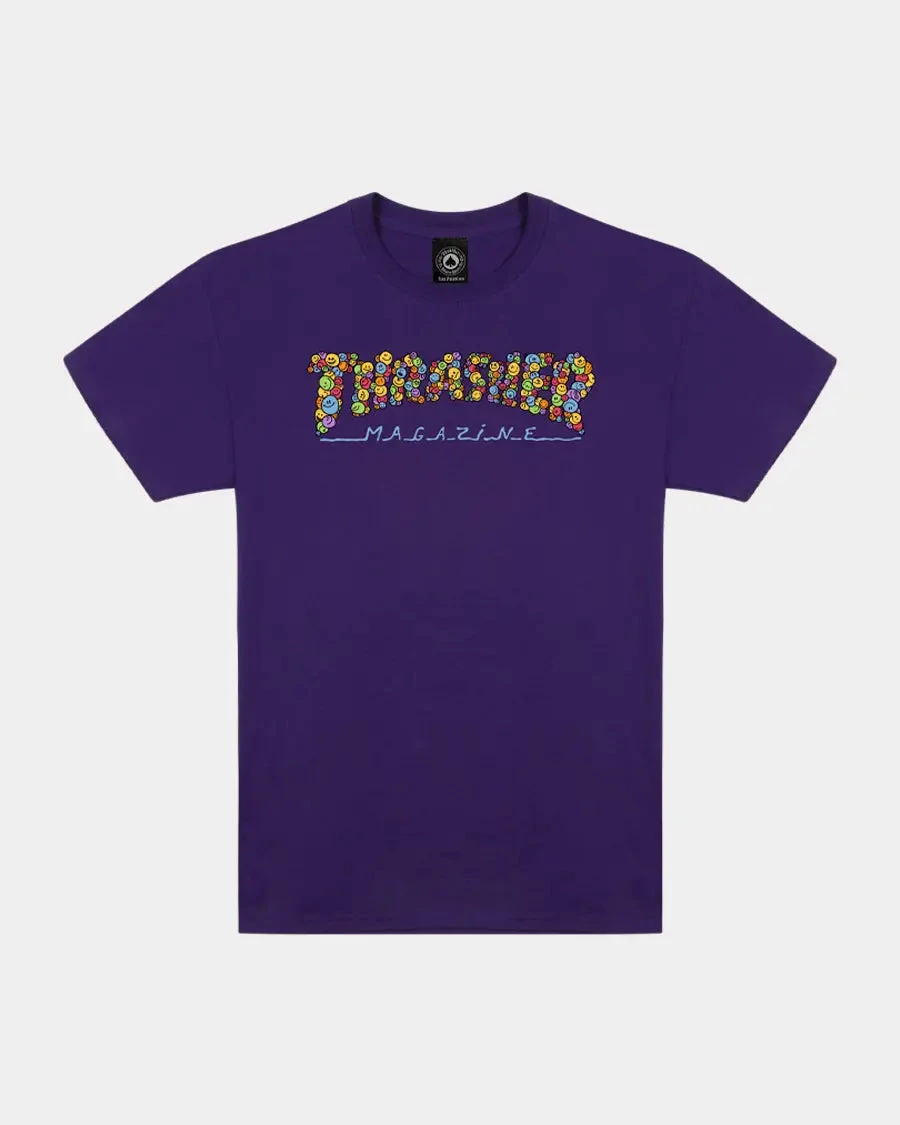 THRASHER SMILE BY SPANKY T-SHIRT THRASHER SMILE BY SPANKY T-SHIRT -Modern Skate Store futbolka thrasher smile by spanky purple 145608 pur 10202087020 29416747843151