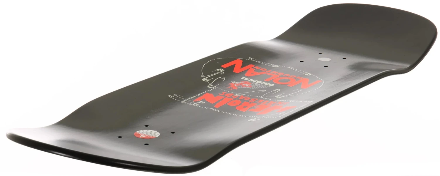HEROIN NOLAN'S ORIGINAL SKATEBOARD DECK HEROIN NOLAN'S ORIGINAL SKATEBOARD DECK -Modern Skate Store heroin nolans original 96 skateboard deck angle