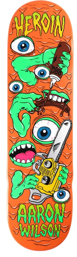 HEROIN SKATEBOARDS MUTATE OR DIE DECK -Modern Skate Store heroin wilson mutate or die 85 skateboard deck
