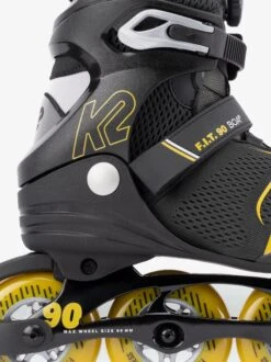 K2 F.I.T. 90 INLINE SKATES 2022-GREY/MUSTARD -Modern Skate Store k2skates 2223 fit 90 boa grey mustard 3