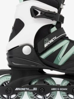 K2 KINETIC 80 PRO WOMEN'S INLINE SKATES 2022-BLACK/SAGE 4 K2 KINETIC 80 PRO WOMEN'S INLINE SKATES 2022-BLACK/SAGE -Modern Skate Store k2skates 2223 kinetic 80 pro w black sage 3