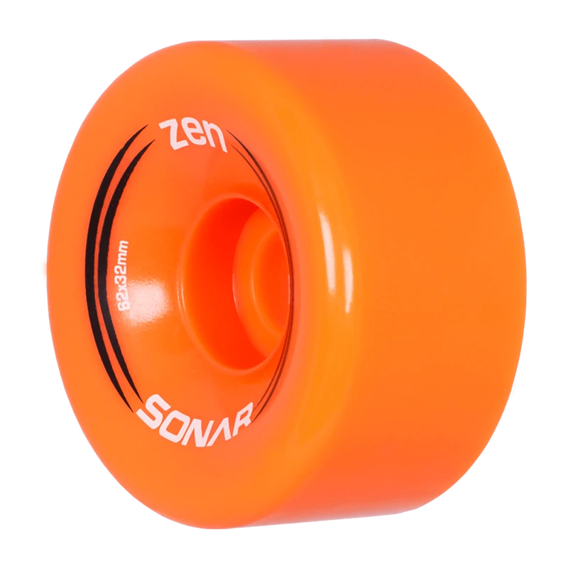 SONAR ZEN WHEELS 4PK SONAR ZEN WHEELS 4PK -Modern Skate Store sonar wheels zen orange angle