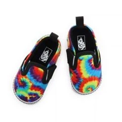 VANS SLIP-ON V CRIB KID'S SHOES 4 VANS SLIP-ON V CRIB KID'S SHOES -Modern Skate Store vans in slip on v crib spiral tie dye military white 4s