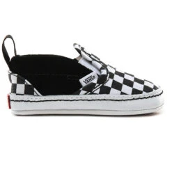 VANS SLIP-ON V CRIB KID'S SHOES 8 VANS SLIP-ON V CRIB KID'S SHOES -Modern Skate Store vans in slip on v crib checker black true white 1