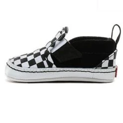 VANS SLIP-ON V CRIB KID'S SHOES 7 VANS SLIP-ON V CRIB KID'S SHOES -Modern Skate Store vans in slip on v crib checker black true white 2s